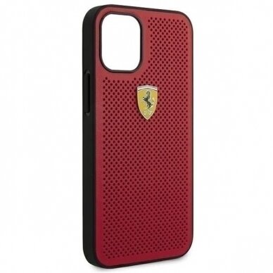 Originalus Ferrari Dėklas Fespehcp12Sre Iphone 12 Mini Raudonas On Track Perforated 6