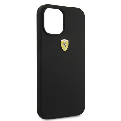 Dėklas Originalus Ferrari Fessihcp12Lbk Iphone 12 Pro Max 6,7" juodas Hardcase On Track Silicone 7