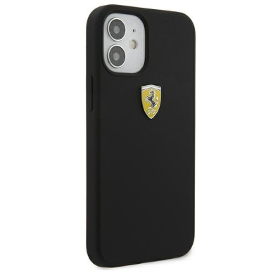 Originalus Ferrari dėklas Fessihcp12Sbk Iphone 12 Mini juodas On Track Silicone 3