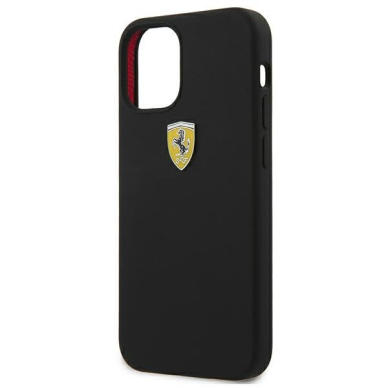 Originalus Ferrari dėklas Fessihcp12Sbk Iphone 12 Mini juodas On Track Silicone 5