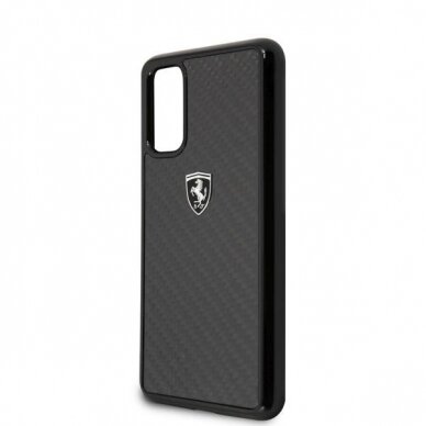 Originalus dėklas Ferrari Hardcase FEHCAHCS62BK S20 G980 Juodas Carbon Heritage 4