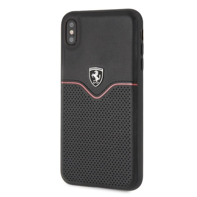 Originalus Ferrari Dėklas Nugarėlė Feovehci65Bk Iphone Xs Max Juodas Off Track Victory 1