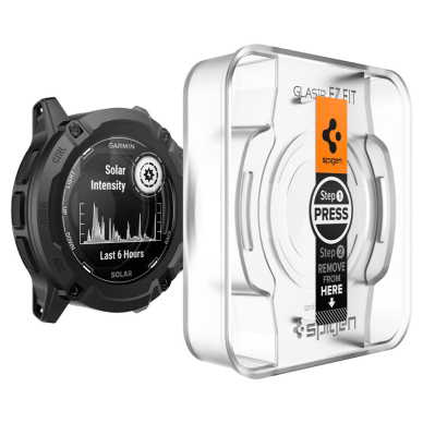 [Užsakomoji prekė] Plėvelė Garmin Instinct 2X Solar (set 2) - Spigen Glas.TR EZ FIT - Skaidrus 1