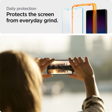 [Užsakomoji prekė] Plėvelė Sony Xperia 1 VI (set 2) - Spigen Glas.TR Align Master - Skaidrus 6