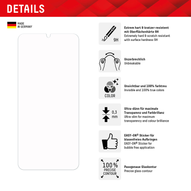 [Užsakomoji prekė] Grūdintas stikliukas Xiaomi Redmi 13C 4G / 13C 5G / Poco M6 / C65 - Displex Smart FlexiGlass - Skaidrus 2