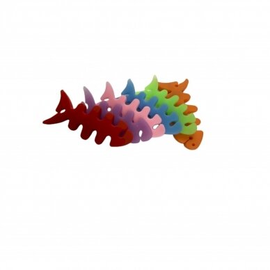 Fish-shaped headphone Kabelis wrap - Juodas 3