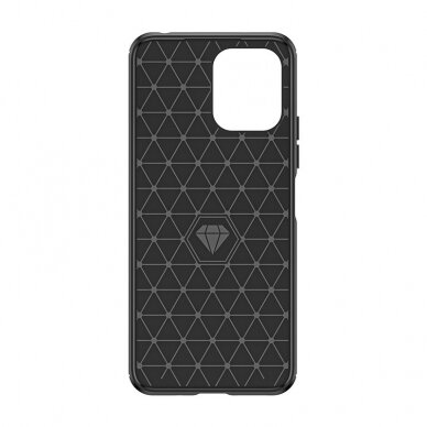 Flexible carbon pattern case for Xiaomi Redmi 12 Carbon Case - black 4