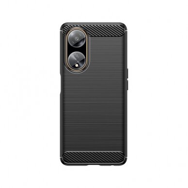 Dėklas Flexible case carbon dėklas skirta Oppo A98 5G Carbon Case - Juodas 6