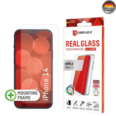 [Užsakomoji prekė] Grūdintas stikliukas iPhone 14 - Displex Real Glass + Case - Skaidrus