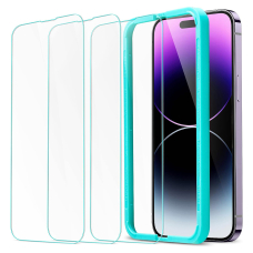 [Užsakomoji prekė] Apsauginis stikliukas iPhone 14 Pro Max (3vnt) - ESR TempeRed Glass - Skaidrus