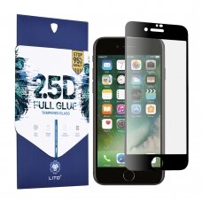 [Užsakomoji prekė] Ekrano apsauga skirta iPhone 7 / 8 / SE 2, SE 2020 / SE 3, SE 2022 - Lito 2.5D FullGlue Glass - Juodas