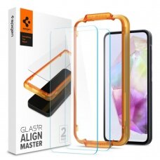 [Užsakomoji prekė] Apsauginis stikliukas Samsung Galaxy A35 5G (set 2) - Spigen Glas.TR Align Master - Permatomas