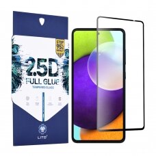 [Užsakomoji prekė] Apsauginis stikas Samsung Galaxy A52 4G / A52 5G / A52s 5G - Lito 2.5D FullGlue Glass - Juodas