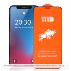 [Užsakomoji prekė] Apsauginis stikliukas Samsung Galaxy Note 10 - Techsuit 111D Full Cover / Full Glue Glass / 3D Curved Screen - Juodas