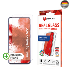 [Užsakomoji prekė] Grūdintas stikliukas Samsung Galaxy S22 5G - Displex Real Glass + Case - Skaidrus