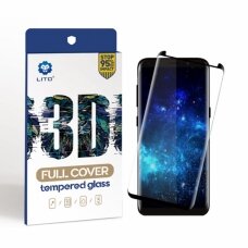 [Užsakomoji prekė] Apsauginis stikliukas Samsung Galaxy S24 - Lito 3D Full Cover - Juodas
