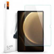 [Užsakomoji prekė] Apsauginis stikliukas Samsung Galaxy Tab S9 FE - Spigen Glas.tR Slim - Skaidrus