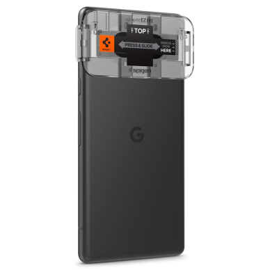 [Užsakomoji prekė] Kameros spauga skirta Google Pixel 7a (set 2) - Spigen Glas.tR Optik EZ FIT - Juoda 3