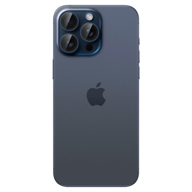 [Užsakomoji prekė] Kameros apsauga iPhone 14 Pro  / 14 Pro Max / 15 Pro / 15 Pro Max (set 2) - Spigen Glas.tR Optik - Mėlyna Titanium 1