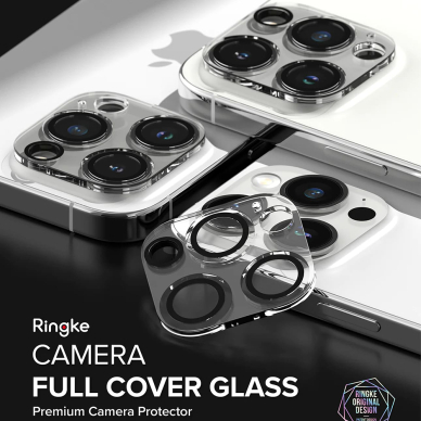 [Užsakomoji prekė] Kameros apsauga iPhone 15 Pro Max (set 2) - Ringke Camera Protector Glass - Skaidrus 3