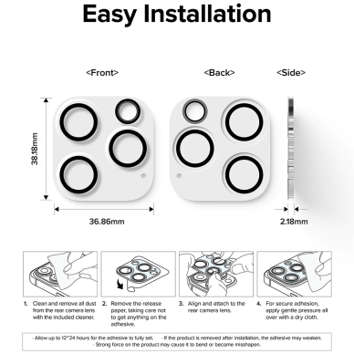 [Užsakomoji prekė] Kameros apsauga iPhone 15 Pro Max (set 2) - Ringke Camera Protector Glass - Skaidrus 6