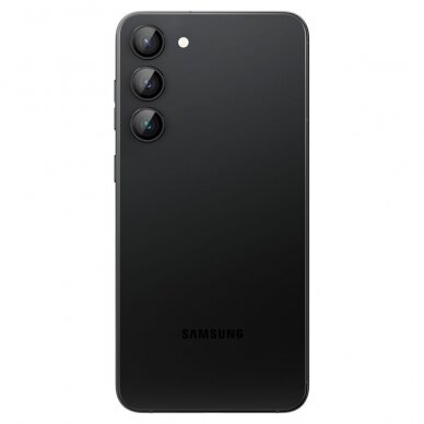 [Užsakomoji prekė] Plėvelė kamerai Samsung Galaxy S23 / S23 Plus (2vnt) - Spigen Optik.TR EZ FIT - Juodas  1