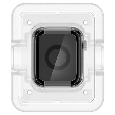 [Užsakomoji prekė] Ekrano apsauga skirta Apple Watch 4 / 5 / 6 / 7 / SE 40mm (2vnt) - Spigen ProFlex EZ Fit - Juodas 5