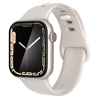 [Užsakomoji prekė] Ekrano apsauga skirta Apple Watch 7 / 8 / 9 41mm (set 2) - Spigen ProFlex EZ Fit - Juodas 1