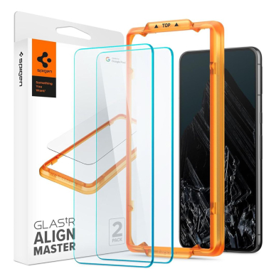 [Užsakomoji prekė] Apsauginis stikliukas Google Pixel 8 Pro (set 2) - Spigen Glas.TR Align Master - Permatomas