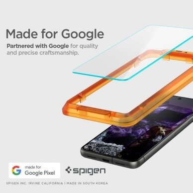 [Užsakomoji prekė] Apsauginis stikliukas Google Pixel 8 (set 2) - Spigen Glas.TR Align Master - Permatomas 3