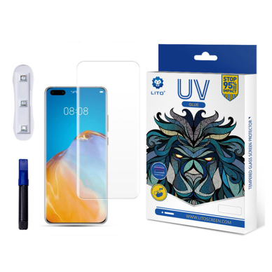 [Užsakomoji prekė] Ekrano apsauga skirta Huawei P40 Pro / P40 Pro Plus - Lito 3D UV Glass - permatomas