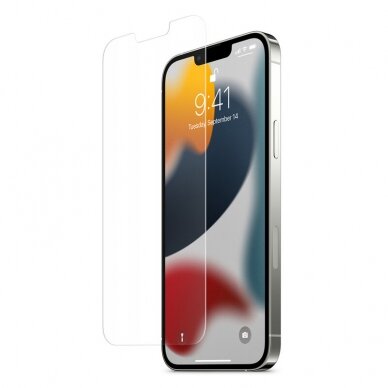 [Užsakomoji prekė] Ekrano apsauga skirta iPhone 13 / 13 Pro / 14 - Spigen Glas.TR EZ FIT - permatomas  1