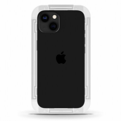 [Užsakomoji prekė] Ekrano apsauga skirta iPhone 13 / 13 Pro / iPhone 14 (2vnt) - Spigen Glas.TR EZ FIT - permatomas  2