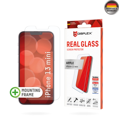 [Užsakomoji prekė] Grūdintas stikliukas iPhone 13 mini - Displex Real Glass 2D - Skaidrus