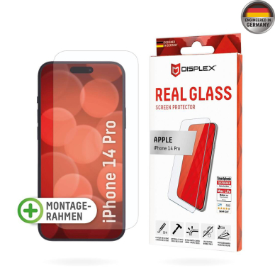 [Užsakomoji prekė] Grūdintas stikliukas iPhone 14 Pro - Displex Real Glass 2D - Skaidrus