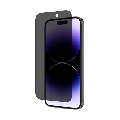 [Užsakomoji prekė] Ekrano apsauga skirta iPhone 14 Pro - Lito D+ Privacy Glass - Juodas  1