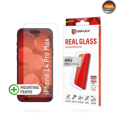 [Užsakomoji prekė] Grūdintas stikliukas iPhone 14 Pro Max - Displex Real Glass 2D - Skaidrus