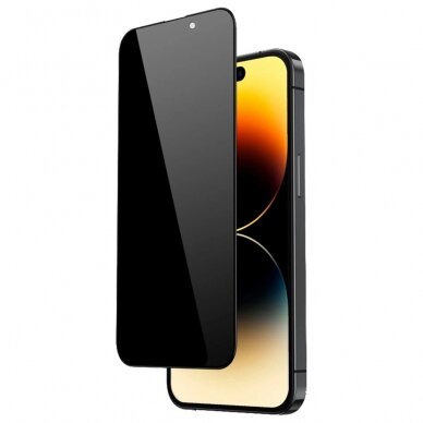 [Užsakomoji prekė] Ekrano apsauga skirta iPhone 14 Pro Max - Lito D+ Privacy Glass - Juodas ZOW239