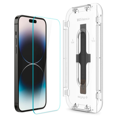 [Užsakomoji prekė] Ekrano apsauga skirta iPhone 14 Pro Max (2vnt) - Spigen Glas.TR EZ FIT - permatomas  2