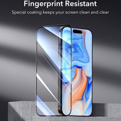 [Užsakomoji prekė] Apsauginis stikliukas iPhone 15 - ESR Screen Shield - Skaidrus 5