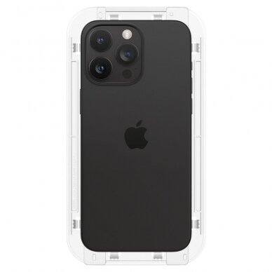 [Užsakomoji prekė] Apsauginis stikliukas iPhone 15 Pro - Spigen Glas.TR EZ FIT - Skaidrus 6