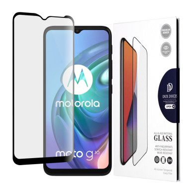 [Užsakomoji prekė] Ekrano apsauga skirta Motorola Moto G10 / G20 / G30 / G9 Play / E7 Plus - Dux Ducis Tempered Glass - Juodas