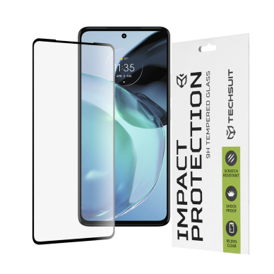 [Užsakomoji prekė] Ekrano apsauga skirta Motorola Moto G72 - Techsuit 111D Full Cover / Full Glue Glass - Juodas TMT774