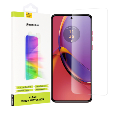 [Užsakomoji prekė] Apsauginis stikliukas Motorola Moto G84 - Techsuit Skaidrus Vision Glass - Skaidrus