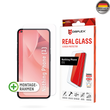 [Užsakomoji prekė] Grūdintas stikliukas Nothing Phone (1) - Displex Real Glass 2D - Skaidrus