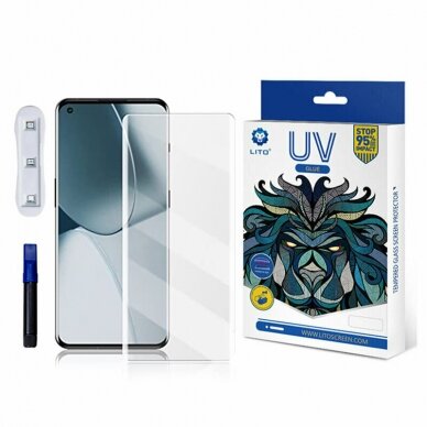 [Užsakomoji prekė] Ekrano apsauga skirta OnePlus 10 Pro / OnePlus 11 / Oppo Find X5 Pro - Lito 3D UV Glass - permatomas OPL831