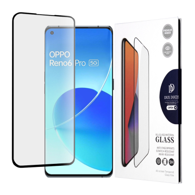 [Užsakomoji prekė] Ekrano apsauga skirta  Oppo Reno6 Pro 5G (Snapdragon) - Dux Ducis Tempered Glass - Juodas