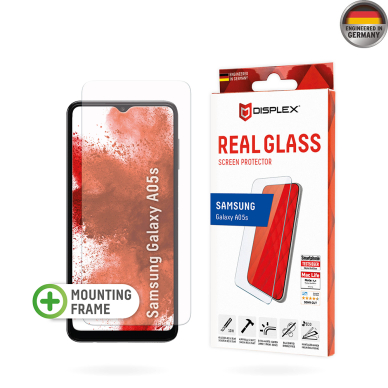 [Užsakomoji prekė] Grūdintas stikliukas Samsung Galaxy A05s - Displex Real Glass 2D - Skaidrus