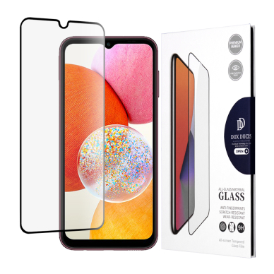 [Užsakomoji prekė] Apsauginis stikas Samsung Galaxy A14 4G / 5G - Dux Ducis Tempered Glass - Juodas