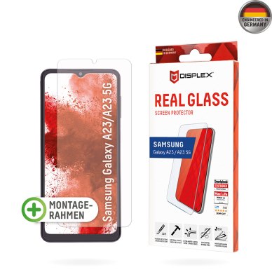 [Užsakomoji prekė] Grūdintas stikliukas Samsung Galaxy A23 4G / A23 5G / M23 / F23 / M33 / A13 4G / M13 / F13 - Displex Real Glass 2D - Skaidrus